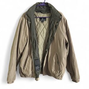 London Fog Men's Casual Sueded Lightweight Hooded Jacket